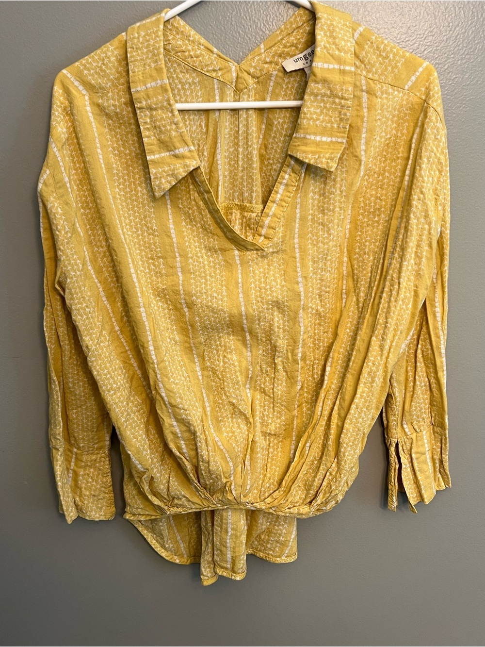Umgee Mustard Yellow Blouse